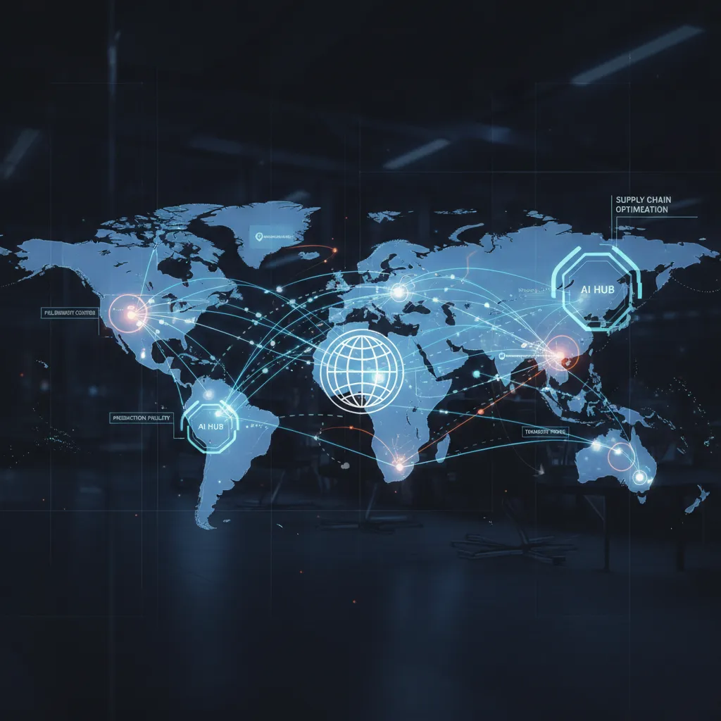 AI network optimizing global logistics